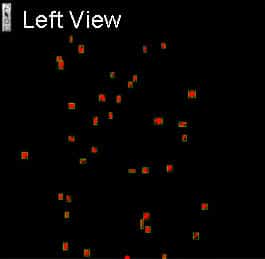 Left camera view of falling parts