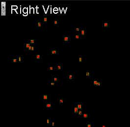 Right camera view of falling parts